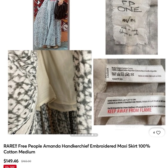 RARE free people Amanda skirt as seen on Ashley Tisdale. - Picture 4 of 9